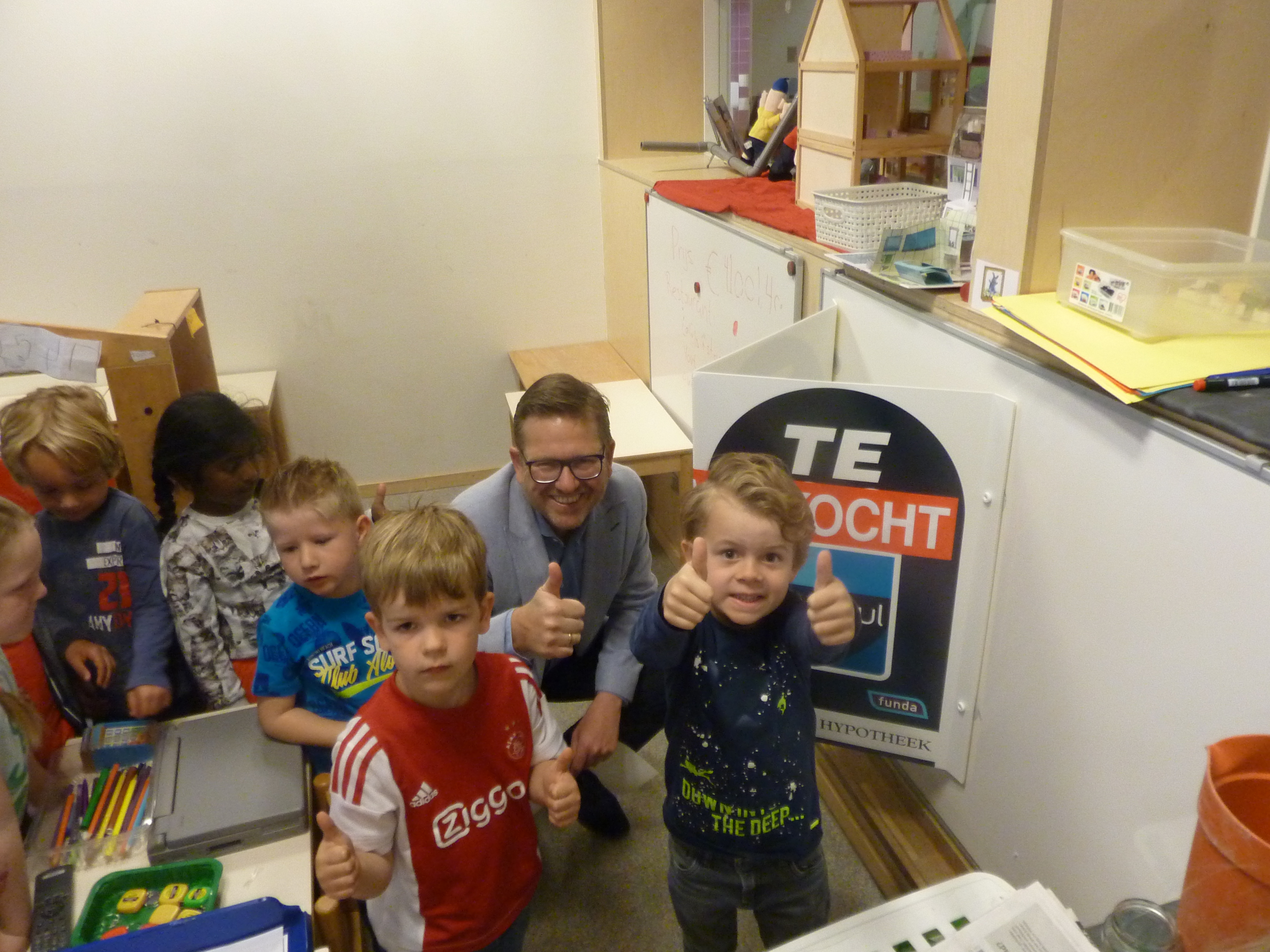 Verkocht en bouwplannen in groep 1-2A
