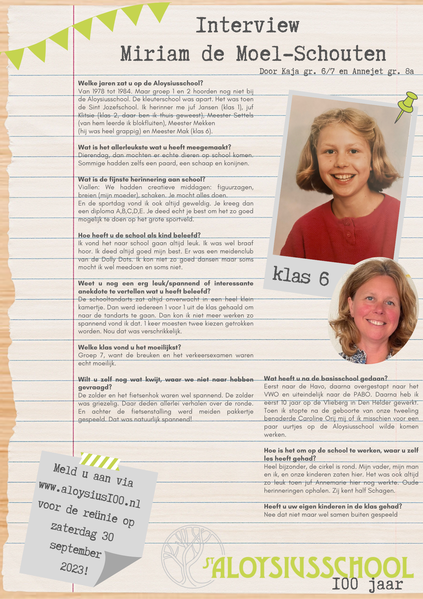 Interview met (juf) Miriam de Moel - Schouten